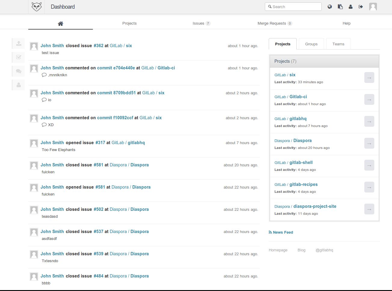 Gitlab screenshot